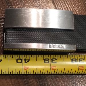 Mexx leather belt with steel buckle